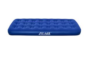 China Single Flocked Air Bed Inflatable mattress flocked top PVC sides and bottom Sturdy vinyl construction wholesale