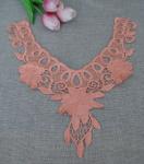 100%Polyester Water Soluble Embroidery Pajams Collar Lace Necklace Decoration