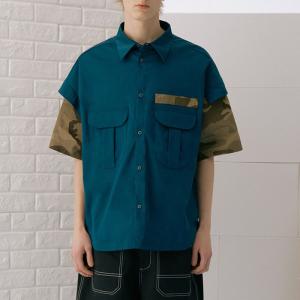 China Summer Mens Trendy T Shirts Turtleneck Collar Anti - Wrinkle Patchwork Style wholesale