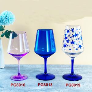 China Logo Customization Acrylic Reusable Plastic Wine Glasses / Champagne Flutes Shatterproof wholesale