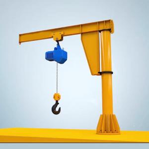 China New Style Indoor Lifting Machine Floor Mounted Jib Crane With Trolley wholesale
