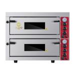 Electric Pizza Baking Oven 9kW Marble/Stainless Steel Base Commercial Bakery