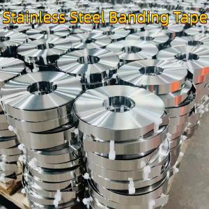 China Stainless Steel Banding Tape 201 Material 20*0.7 10*0.7 In Rolls Strip Steel Strapping For Packing wholesale