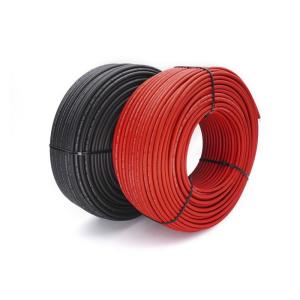 China Inner Conductor DC Solar Cable Black / Red Photovoltaic Power Cable 6mm2 wholesale
