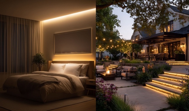 Ultra Bright Cuttable Bendable LED Strip Light for Ceiling Cove and Backlighting