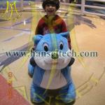 Hansel Coin Toys Stuffed Animals Walking Scooter Animals Plush Wheel Electric