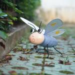 Colourful Metal Bee Garden Ornaments Multiple Metal Bee Yard Art Customized