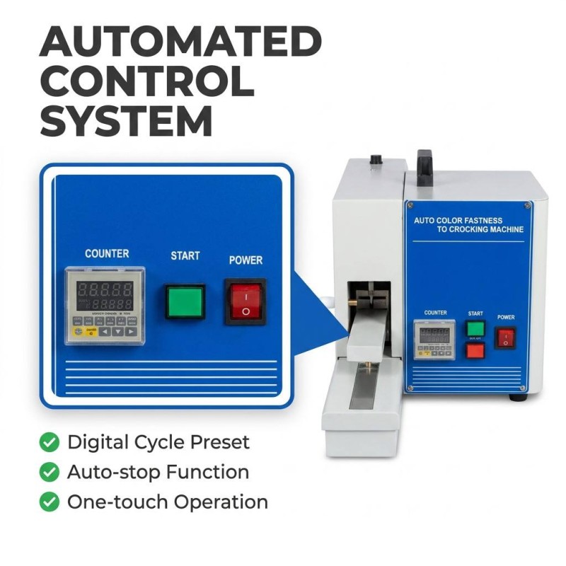 Electric Rubbing Color Fastness Testing Machine Fabric Crockmeter Laboratory Test Equipment
