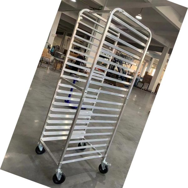 Custom Baking Sheets Trolley Aluminum Alloy Bakery Trolley Bread Tray Sheet Pan Rack
