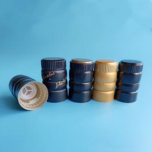 China 33mmx53mm Aluminum Plastic Whisky Bottle Caps Liquor Bottle Tops SGS wholesale