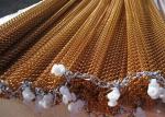 Gold Stainless Steel Decorative Metal Mesh Diamond Shape For Curtain Or