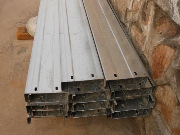 Quality Automatic Drilled Holes Steel Building Purlins , Cold Rolled Steel C Purlin  for sale