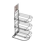 3 Tiers Baseball Cap Wire Rack Display Stands Metal Tubular Frame