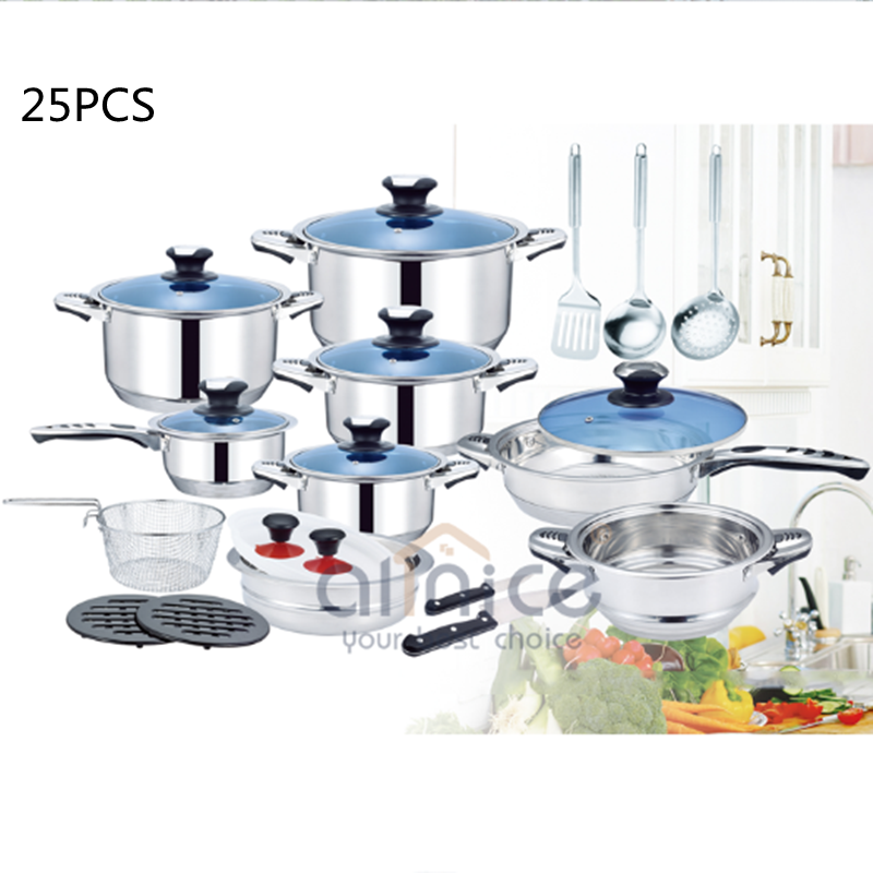 Kitchen Accessories Set 25pcs Non Stick Cooking Pot For Camping