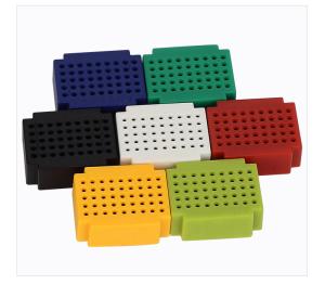 China Colorful ABS Plastic Round Bread Boards 45 Tie - Point For Circuit Testing wholesale