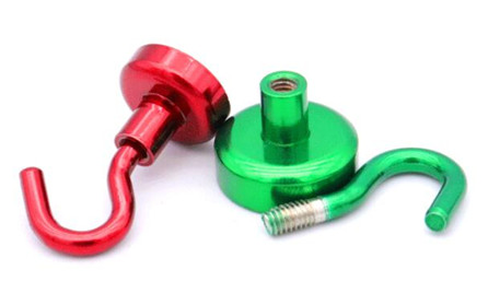 Composite NdFeB Magnet Super Strong Magnetic Hook Black for Industrial Applications