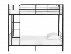 China Hotel Twin Over Twin Iron Bunk Beds 0.6-1.5mm Thick Steel Pipe Easy Clean wholesale