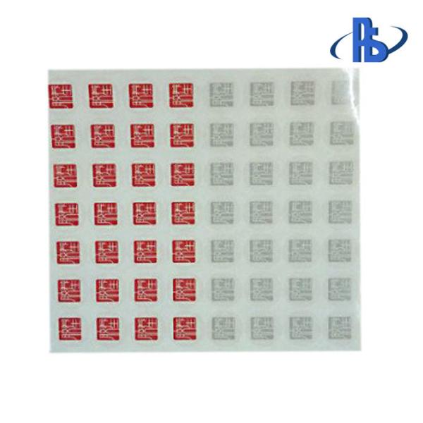 Anti Counterfeit Water Sensitive Material , Color Changing Tamper Resistant