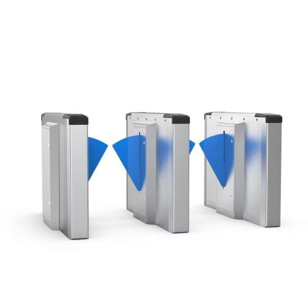 Automatic Optical Swing Turnstile , Flap Barrier Turnstile Gate With Face Recognition