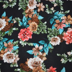 China Textile Plain Reactive Printed Shirts Summer Dress Woven Rayon Fabric wholesale
