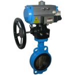 Factory 4 Inch Pn16 Class150 Ductile Iron Body Handle Wafer Butterfly Valve For