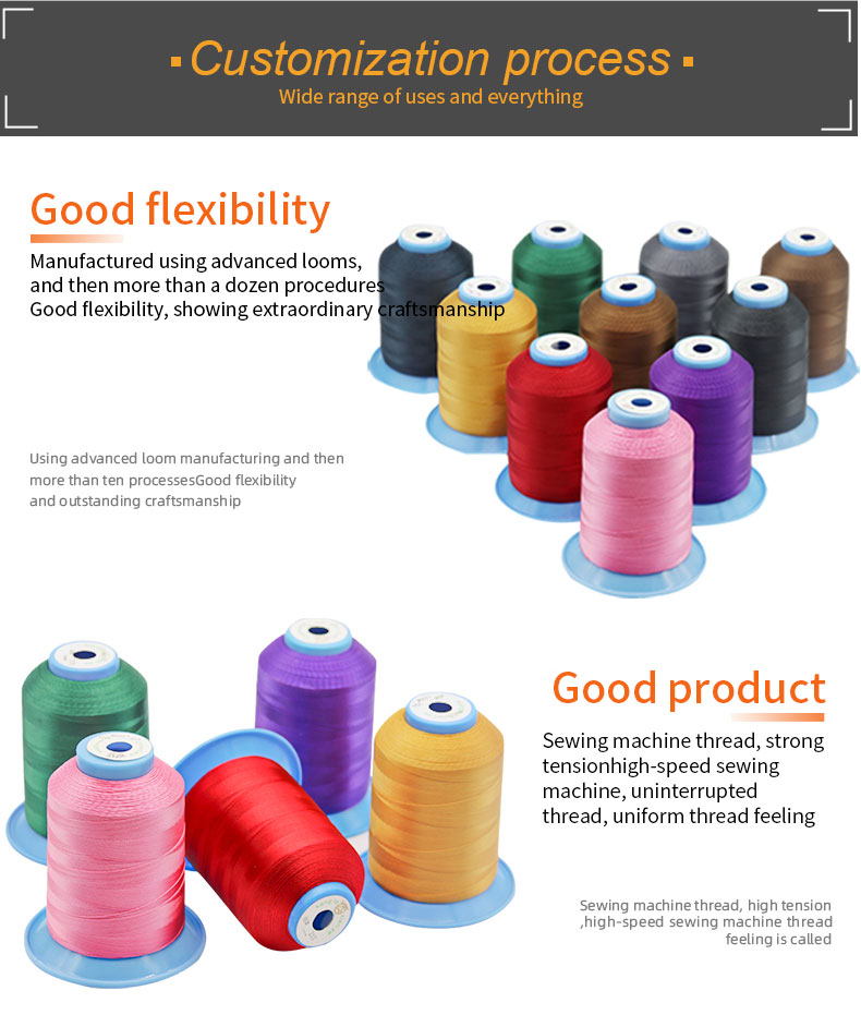 High Tensile Strength 210D/3 Nylon Sewing Thread for Bags Leather Products and Shoes