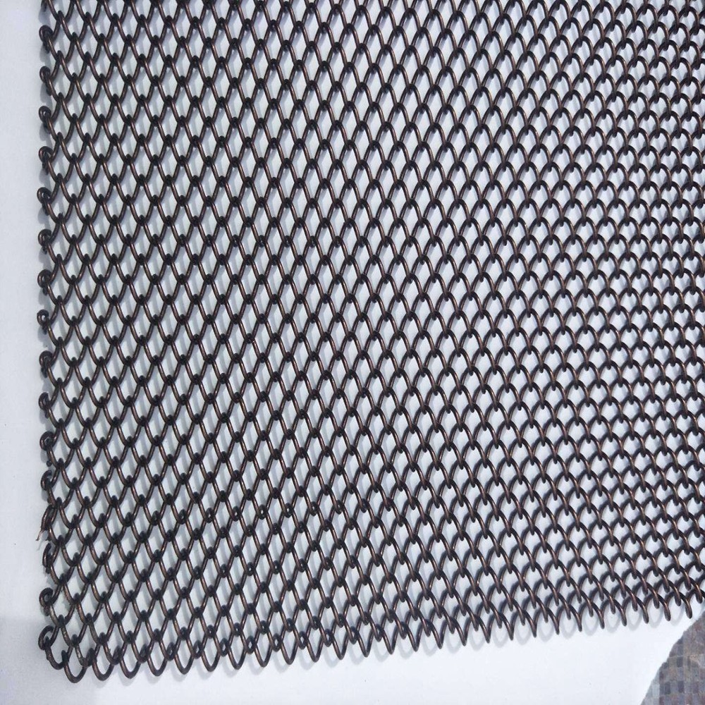 Aluminum Coil Drapery Woven Wire Mesh Metal Curtain For Home Decoration