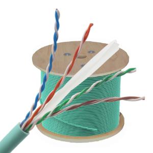 China LSZH Jacket CAT6A CAT7 UTP FTP Cable Pass Fluke Test 23AWG Solid Bare Copper PVC 1000ft wholesale