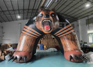 China Sports Race Entrance Giant Inflatable Bear Tunnel Inflatable Bear Helmet Tunnel Inflatable Helmet Tunnel wholesale