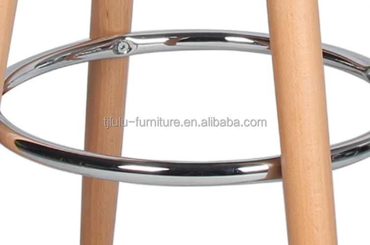 Bar Furniture Solid Wood Leg ABS Plastic Bar Chair for Modern High Stool Furniture