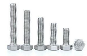 China Durable Hexagon Head Bolt , M6-M52 Full Thread Bolt 6 Mm-300 Mm Length wholesale