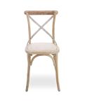 Factory price supply rattan seat Cross chairs for event and party rental chair