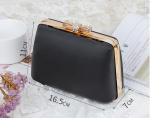 16.5*11*7cm Bow Clasp DIY Metal Clutch Frame Customed Logo