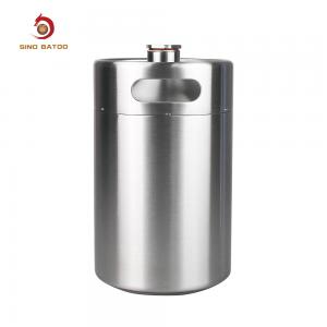 China Portable Vacuum Insulated Mini Keg , 4L 128oz 1 Gallon Beer Keg on sale