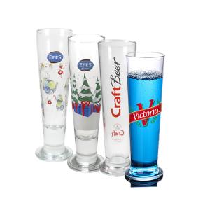 China Eco - Friendly Unbreakable Plastic Pilsner Beer Glasses For Parties Shatterproof Recyclable wholesale