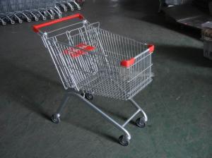 China 125L Europe Supermarket Shopping Carts With baby seat Chair / shopping trolley cart wholesale
