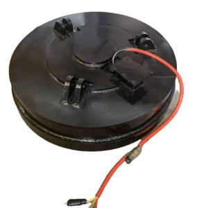 China 200N/Cm2 Circular Lifting Electromagnet Excavator Chuck 2 Ton Crane Magnet wholesale