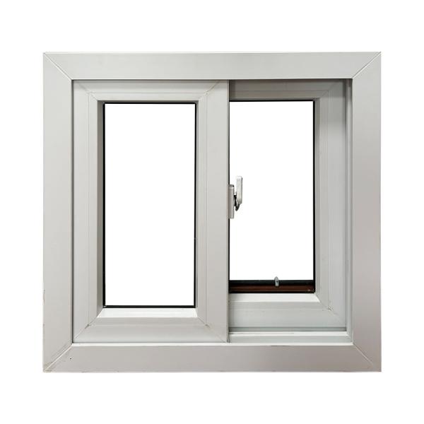 White UPVC Frame PVC Sliding Window Heat Insulation Soundproof Vinyl Sliding