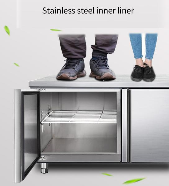 400L Glass Door 1200mm Commercial Bench Display Fridge Microelectronics CPU