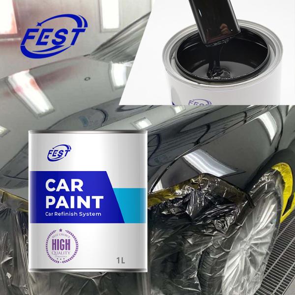 Automotive Refinish Paint Coating Black Car Paint 1K Solid Colors Car Refinish