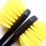 Yellow 8.8 Inch Car Wheel Cleaning 200g Brush Cleaning Tools
