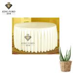 100% Polyester Dining Table Slipcovers For Hotel Banquet Customized Colors