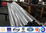 15m 1200 Dan Galvanized Steel Pole For 132kv Transmission Line , / BV / ISO