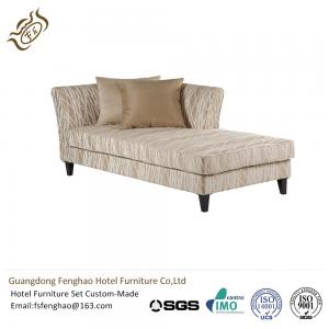 China Modern Leisure Linen Chaise Lounge Couch For Hotel , Velvet Chaise Lounge wholesale