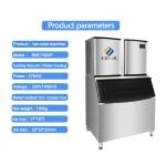 500kg/24h Commercial Clear Ice Cube Maker For Food Beverage Shops Hotels Coffee