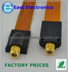 F female to F female flat coupler cable for RG6 RG-6 Flat Cable TV Coaxial Cable
