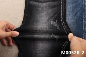 China 356gsm Power Spandex Denim Fabric For Lady Women Rolls Of Denim Jeans Material Dark Blue wholesale