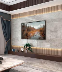 China Hot Sell Bamboo Charcoal Wall Panel Solid 1220 X 2800 mm Waterproof Composite Marble Grain Bamboo Charcoal Board wholesale
