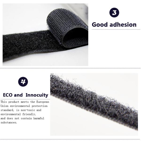 Eco-friendly Nylon Polyester adhesive hook and loop 100m