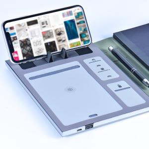 China Custom A5 Pu Leather Wireless Charging Notebook Business Multifunction wholesale